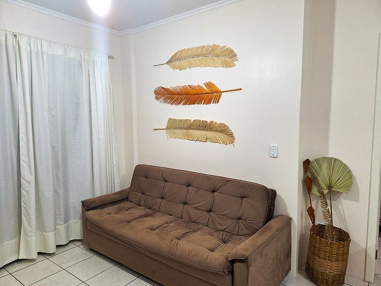 ROS-301 Confortável Apto 2q 190m da Av.Ppal Bombas