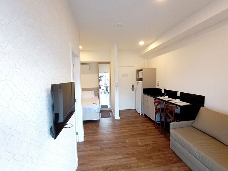 VDC-225 Apartamento estúdio com cozinha e sofá-cama para 2 a